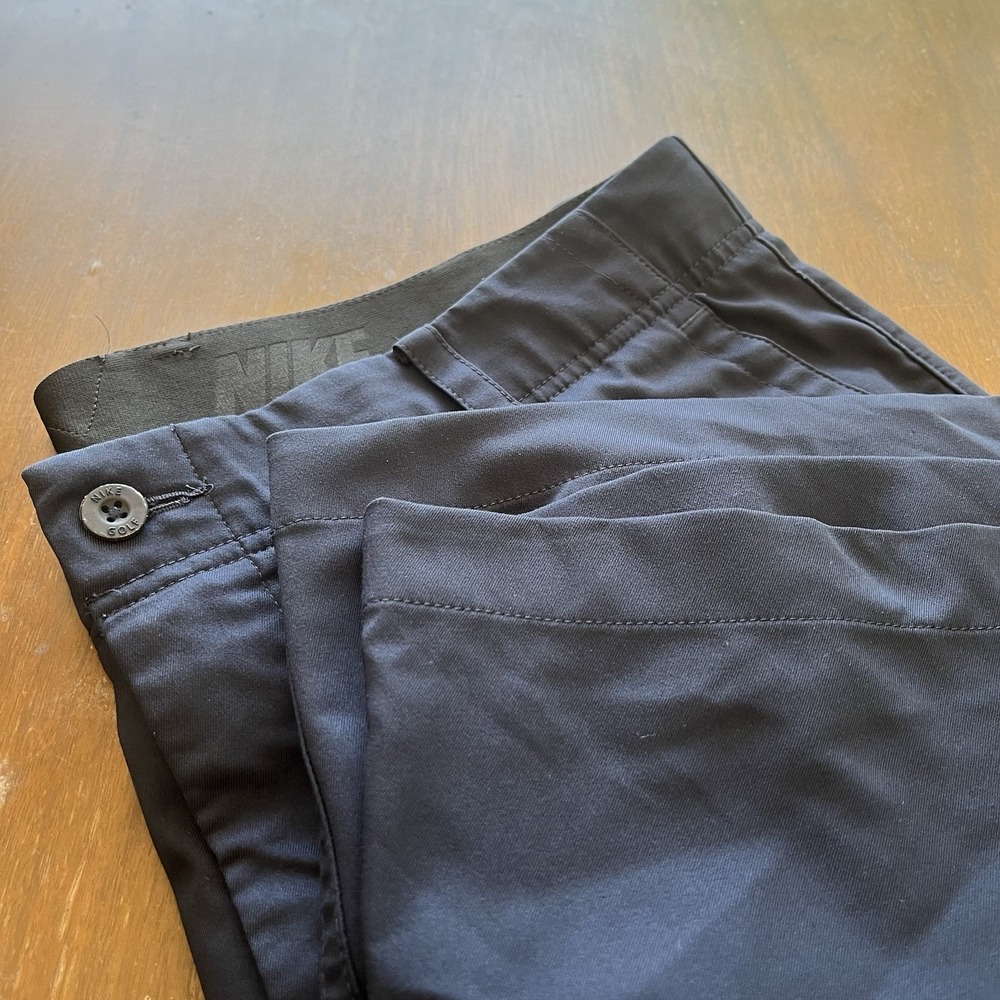 Nike Dri-FIT Mens Golf Shorts Navy Blue 34 AA3306-451 Flat Front